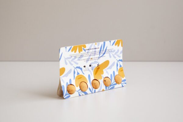 Seedbomb x5- Individuell bedruckter Blister mit fünf farbigen Samenbomben – Bild 4